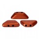 Les perles par Puca® Tinos beads Bronze red mat 00030/01750